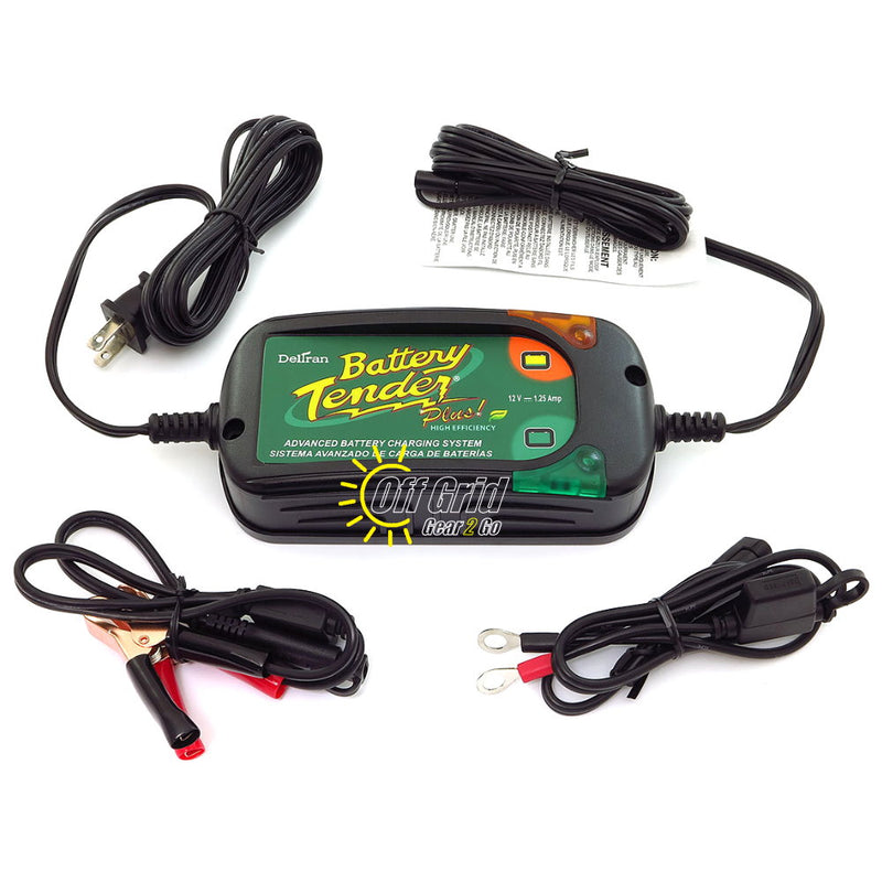 Battery Tender 022-0185G-DL-WH Plus Battery Charger/Maintainer 12V @ 1.25A