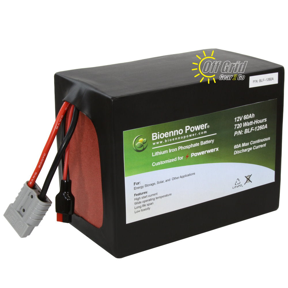 Bioenno BLF-1260A 12V, 60Ah Lithium Iron Phosphate (LiFePO4) Battery