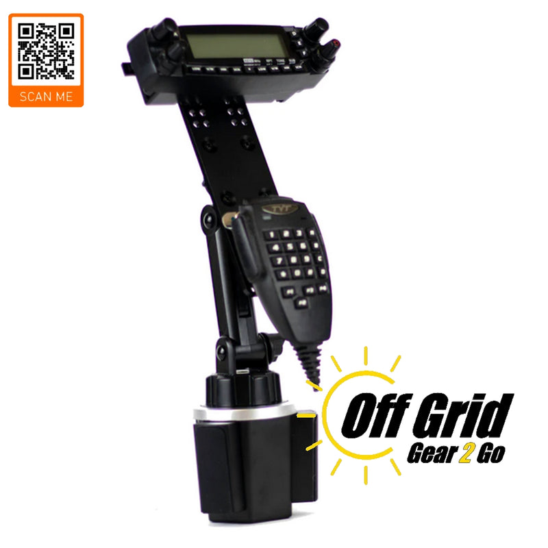 TYT TH-7800/9800 Series Cup Holder Mount with Microphone Holder