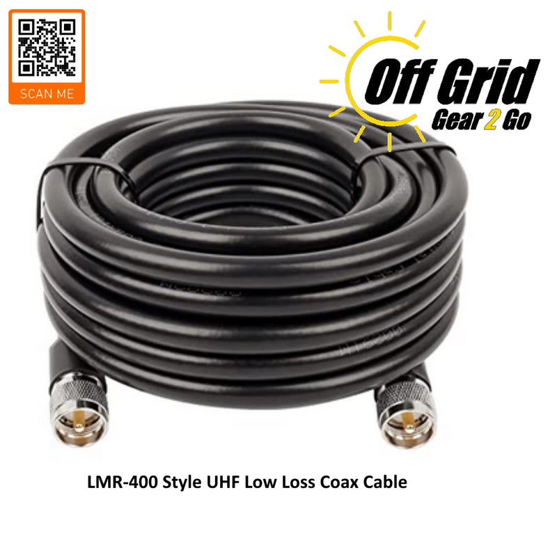 Coax - 25 Ft. LMR-400 Type Low Loss Coax Cable