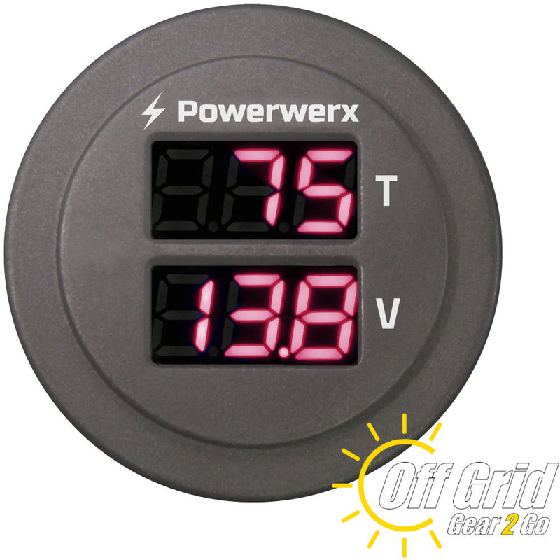 PanelTemp - Panel Mount Combo Temperature and Volt Meter