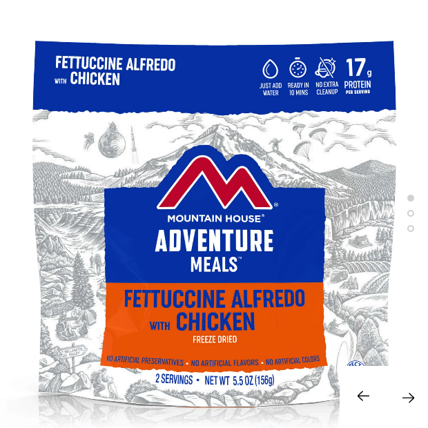Save 10%! MH Freeze Dried Fettuccine Alfredo with Chicken - Pouch