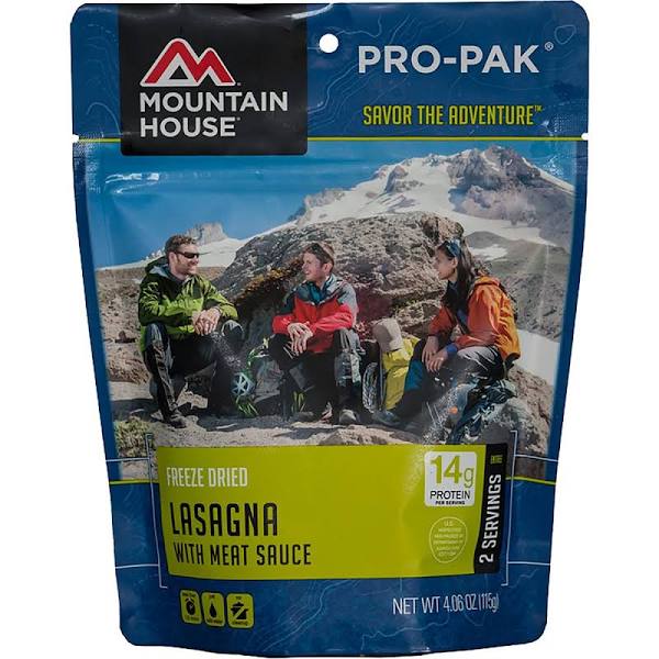 MH Freeze Dried LASAGNA with Meat Sauce Pro-Pak Pouch