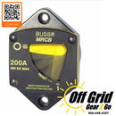 Eaton Bussmann 187P Series Resettable Waterproof Circuit Breaker Panel Mount, 200A