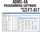 RT Systems ADMS-4A Programming Software Only for the Yaesu FT-817/FT-817D