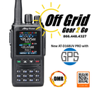 Anytone AT-D168UV-PRO Dual-Mode / Dual-Band VHF/UHF DMR/Analog Radio (with GPS) w/4000 Channels & 1800/2500mAh USB-C Li-Ion Rechargeable Batteries