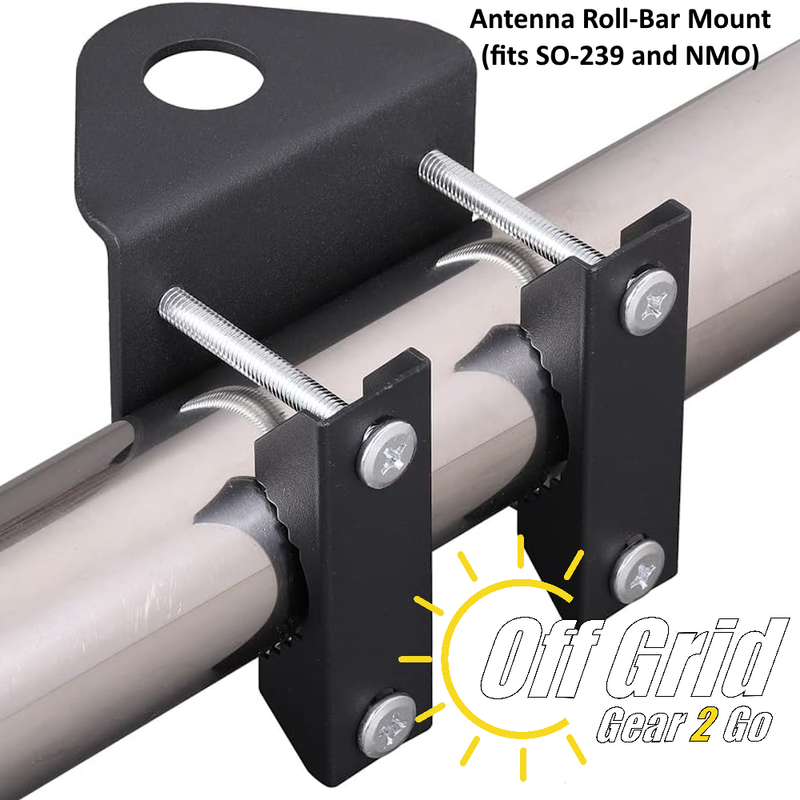 Roll Bar Bracket Antenna Mount (Black)