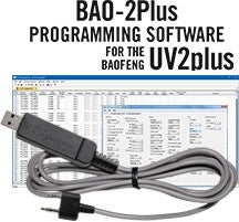 RT Systems BAO-2Plus Programming Software and USB-K4Y cable for the Baofeng UV-2Plus