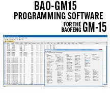 RT Systems BAO-GM15 Programming Software Only for the Baofeng GM-15 Pro Radio