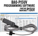 RT Systems BAO-P15UV Programming Software and USB cable for the Baofeng P15UV radio