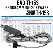 RT Systems BAO-TH15S Programming Software and USB-K4Y cable for the Baofeng TH-15S radio