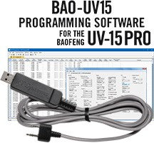 RT Systems BAO-UV15 Programming Software and USB-K4Y cable for the Baofeng UV-15R/Pro