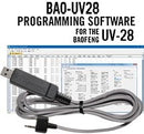 RT Systems BAO-UV28 Programming Software and USB-K4Y Cable for the Baofeng UV-28 and UV-28Plus radios