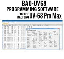 RT Systems BAO-UV68 Programming Software Only for the Baofeng UV-68 Pro Max
