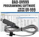 RT Systems BAO-UV999 Programming Software and USB-K4Y Cable for the Baofeng UV-999 Pro Max radio