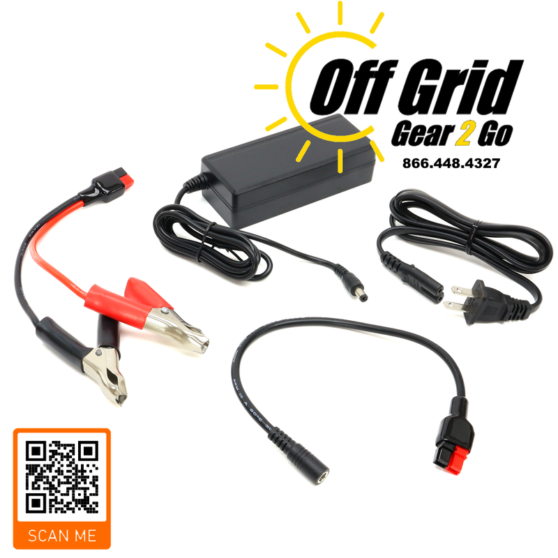 Bioenno Power BPC-1502CLIP 14.6V, 2A, AC-to-DC Charger with Alligator Clips for 12V LiFePO4 Batteries