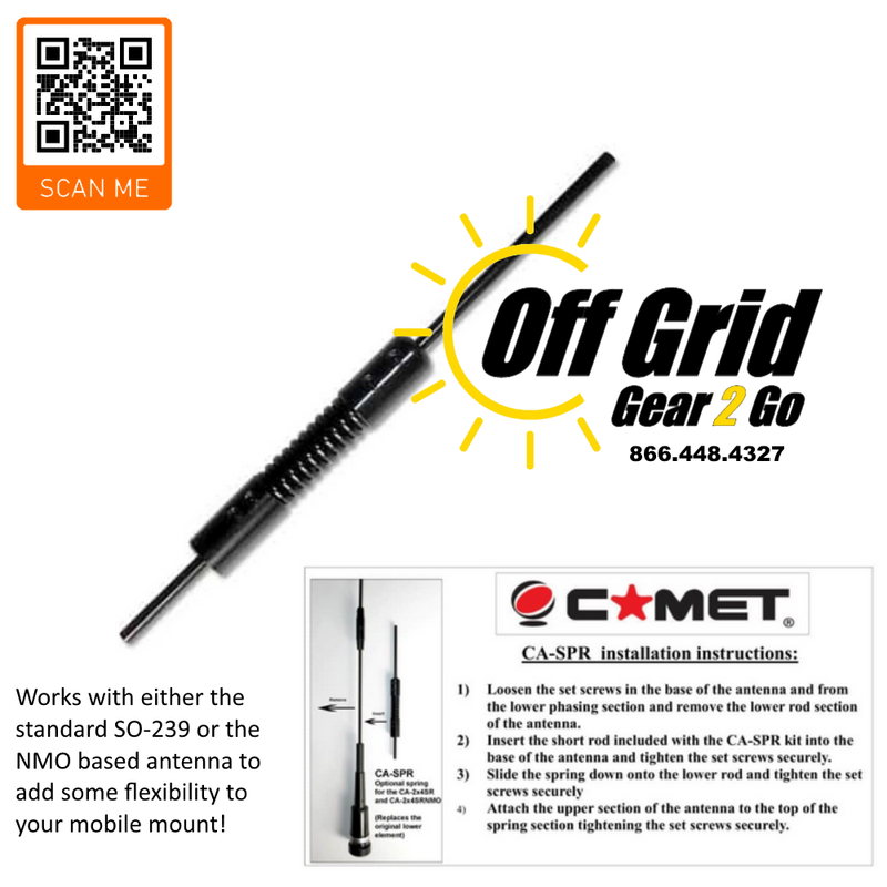 Comet – CA-SPR – Optional Mobile Antenna Spring (BLACK)