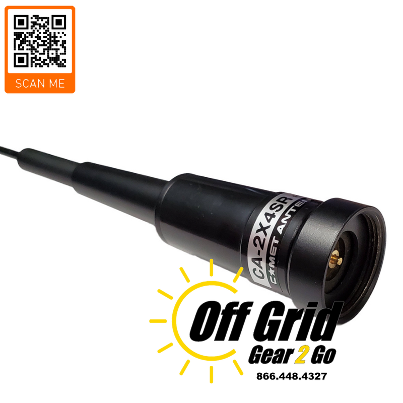 Comet – CA-2X4SRNMO – 140-160MHz/435-465MHz Mobile Antenna with NMO Mount (BLACK)