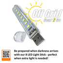 LED USB Light Stick - 8 (Single Stick)