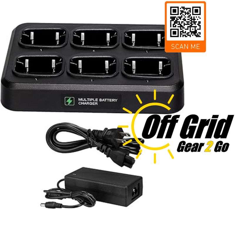 6 Unit Bank Charger for OGG-TCF1 D/B Analog Radios