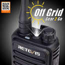 RT-85 5 Watt 200 Channel Dual-Band Handheld Radio