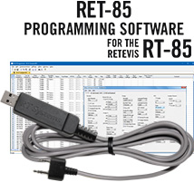 RTS RET-85 Programming Software and USB-K4Y cable for the Retevis RT-85