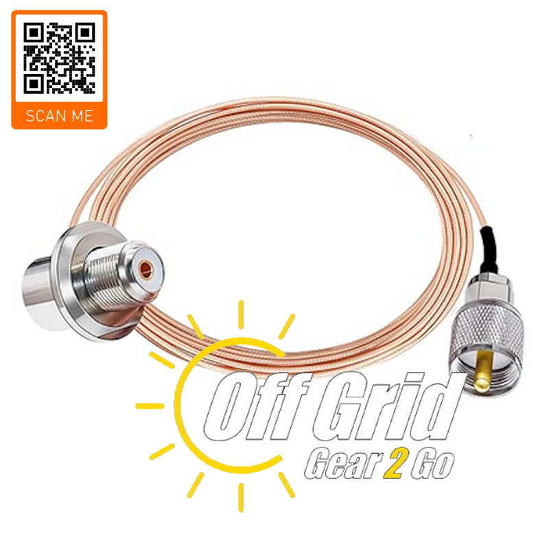Coax UHF M/F Right Angle Mobile Installation Antenna Cable