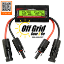 WattMeter-MC4 - Watt Meter with DC Inline Power Analyzer, 45A Continuous, 12 Gauge, MC4 Solar Connectors
