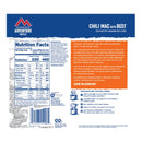 Mountain House Freeze Dried Chili Mac with Beef Entree Pouch