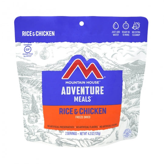 Save 10%! MH Freeze Dried Rice & Chicken Entree Pouch - GF - PROMO