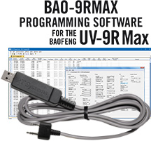 RTS BAO-9RMax Programming Software and USB-K4Y cable for the Baofeng UV-9RMax