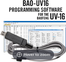 RTS BAO-UV16 Programming Software and USB-K4Y cable for the Baofeng UV-16 Radio