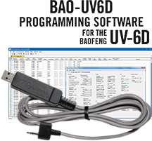 RTS BAO-UV6D Programming Software and USB-K4Y Cable Kit for the Baofeng UV-6D