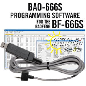 RTS Baofeng BAO-666S Programming Software Cable Kit