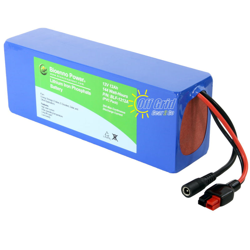 12V, 6Ah LFP Battery (PVC, BLF-1206A)