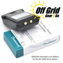 Wouxun WXEHB-8 High Capacity 2600mAh Lithium Battery for KG-UV8D Series Radios