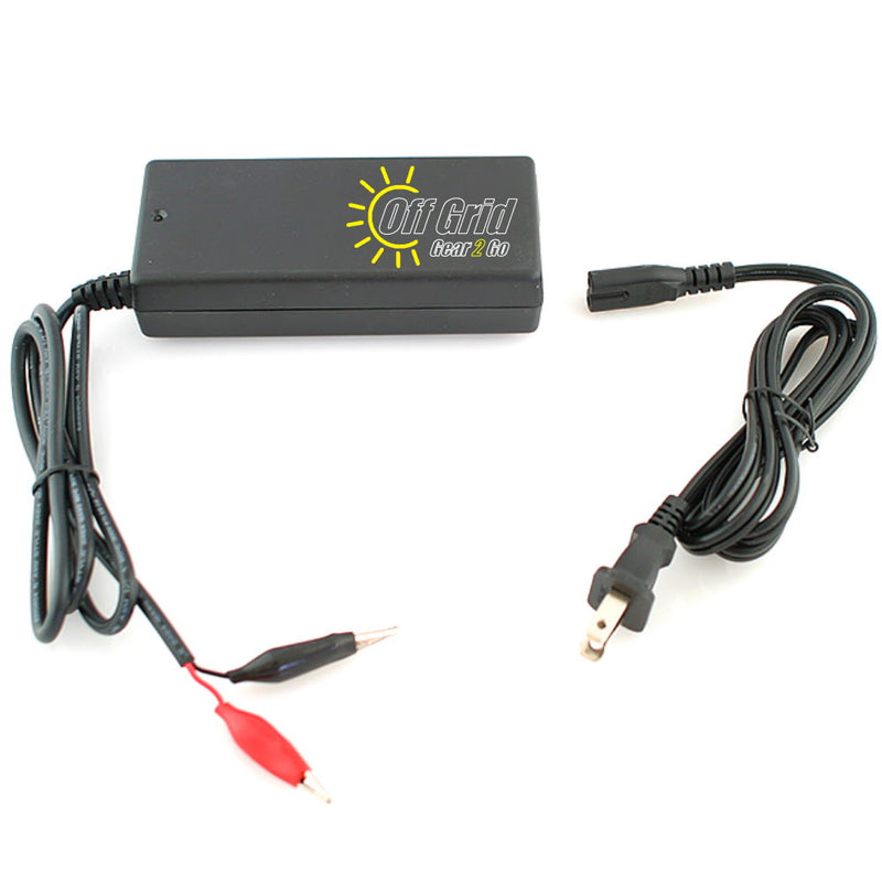 Bioenno Power BPC-1504 CLIP 14.6V, 4A, AC-to-DC Charger with Alligator Clips for 12V LiFePO4 Batteries