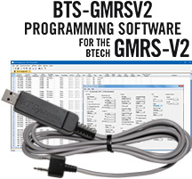 RTS BTS-GMRSV2 Programming Software and USB-K4Y cable for the Btech GMRS-V2