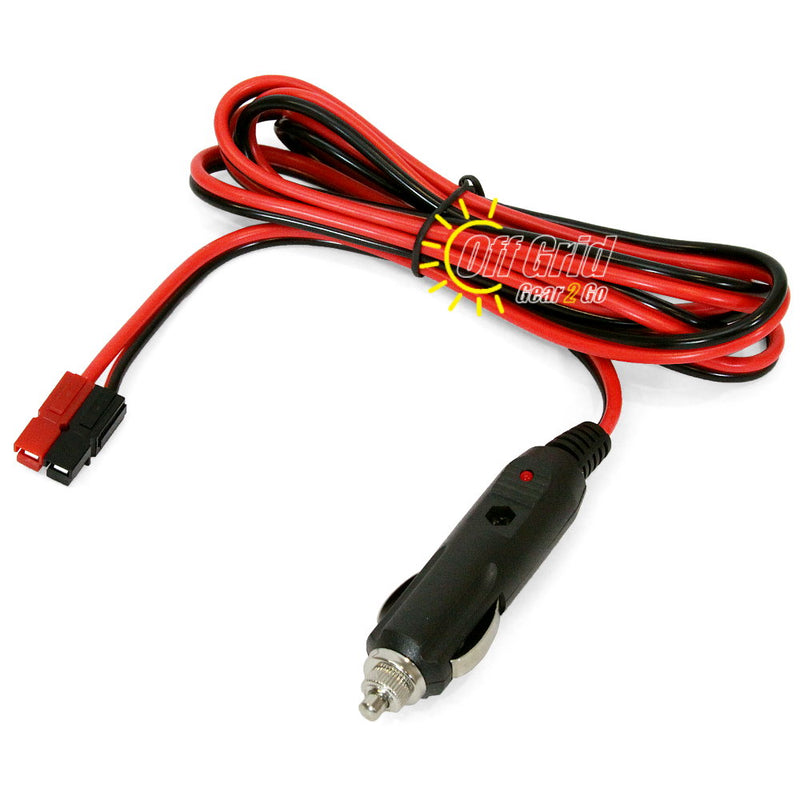 CGPP-72 Cigarette Lighter Plug to Powerpole Connector - 6 ft. Adapter Cable