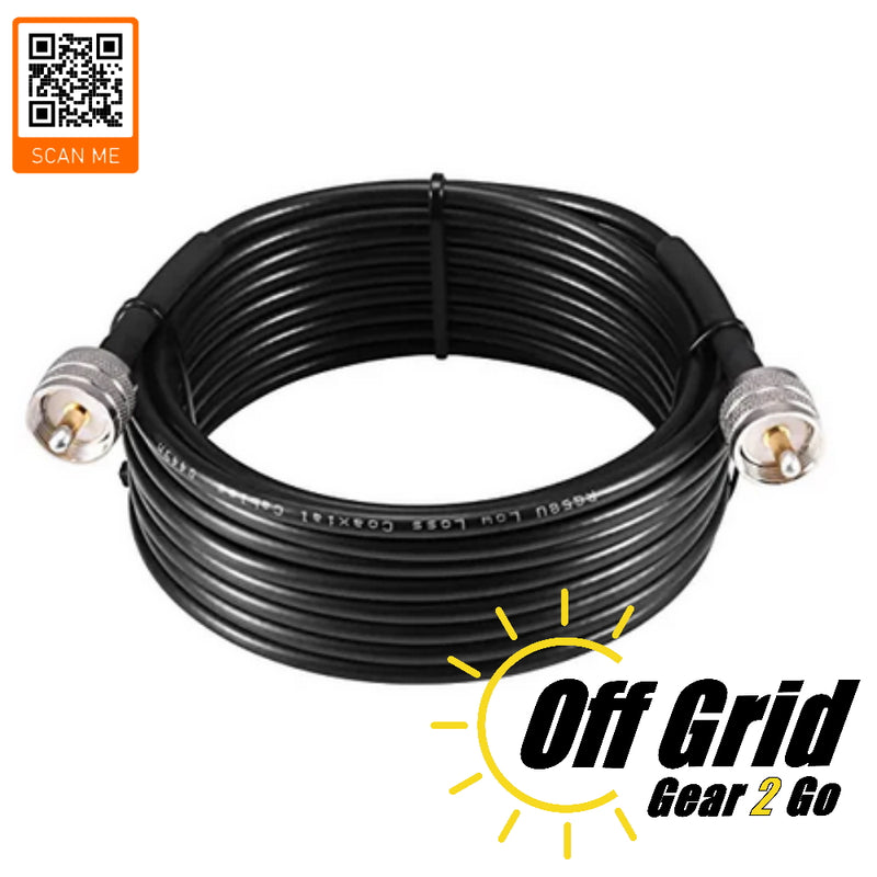 Coax - 20 Ft. RG-58 Mobile Coax Cable with Connectors
