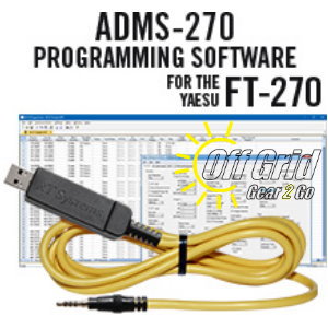 RTS Yaesu ADMS-270 Programming Software Cable Kit