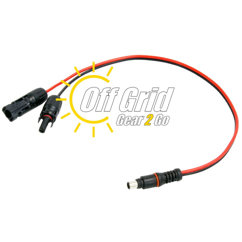PW-98015 Solar MC4 Connector to 8mm Adapter Cable for Goal Zero Yeti