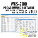 RTS ICOM WCS-7100 Programming Software Only