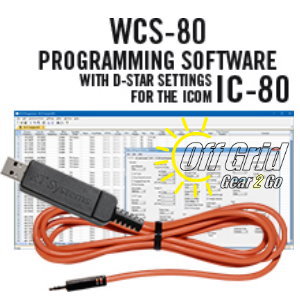 RTS ICOM WCS-80 Programming Software and RTS05 Data Cable Kit