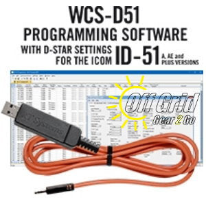 RTS ICOM WCS-D51 Programming Software Cable Kit