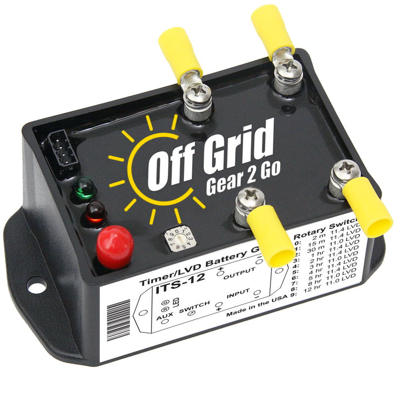 ITS-12 - Automotive DC Timer with Low Voltage Disconnect Battery Guard