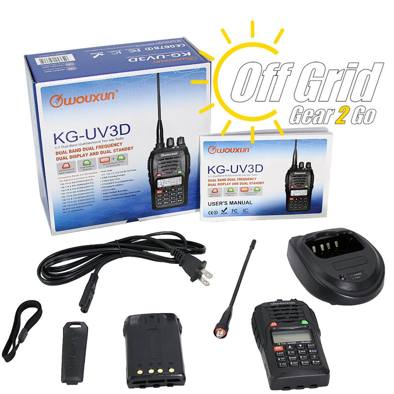 Wouxun KG-UV3D Dual-Band 128 Channel Handheld Amateur Radio