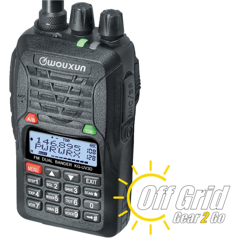 Wouxun KG-UV3D Dual-Band 128 Channel Handheld Amateur Radio