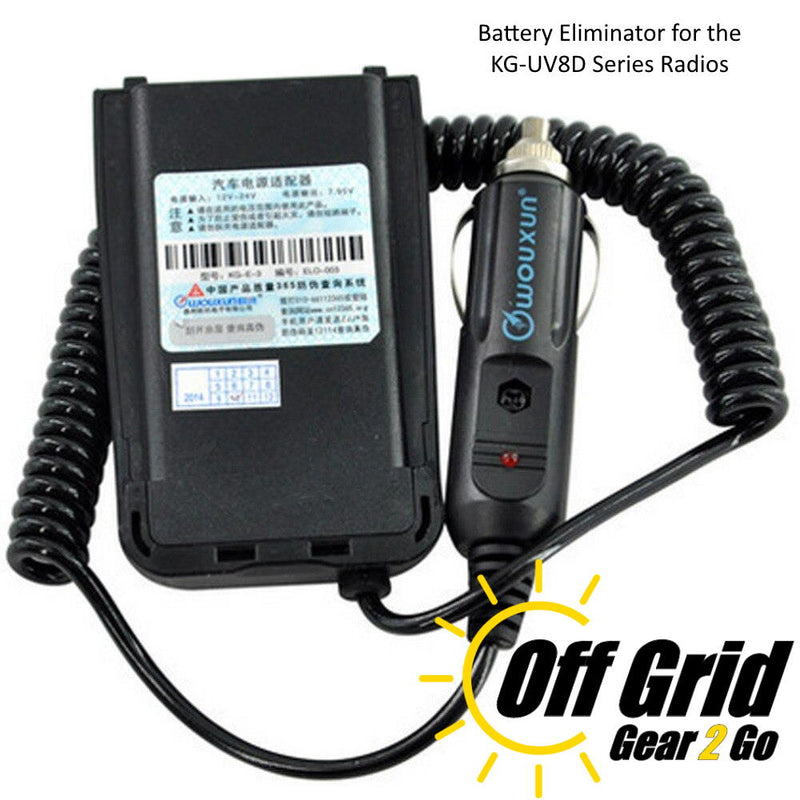 Wouxun Battery Eliminator for KG-UV8D/8D Plus Series Radios