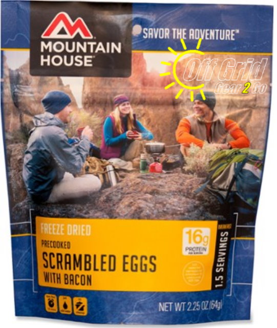 Save 10%! MH Freeze Dried Scrambled Eggs with Bacon Breakfast Pouch - GF
